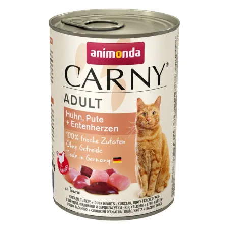 ANIMONDA Carny Adult Cat kurczak, indyk, kacze serca 400g